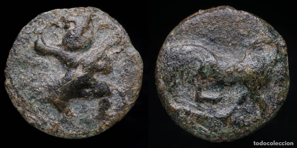 Monedas ib&eacute;ricas: Ancient Hispania - Ebusus (Ibiza) Ae 1/2 Calco - 16 mm / 3.07 gr.