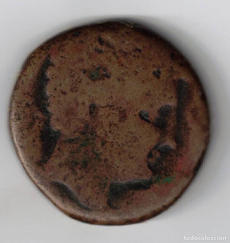 Monedas ib&eacute;ricas: MONEDA IBERICA ILTIRTA LERIDA AS BRONCE SIGLO II A.C JINETE CABALLO