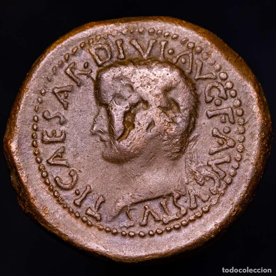 Monedas ib&eacute;ricas: Hispania Romana. ACCI (Guadix) As - Tiberio. 14-37 d.C.
