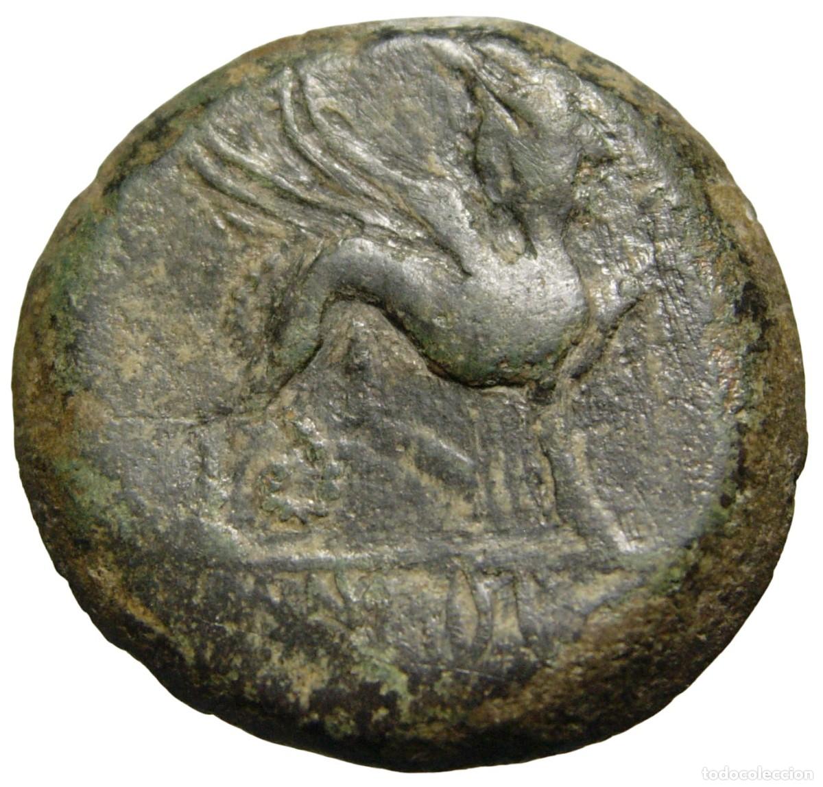 Monedas ib&eacute;ricas: AS de Castulo 180-100 aC, Esfinge - Foto 2