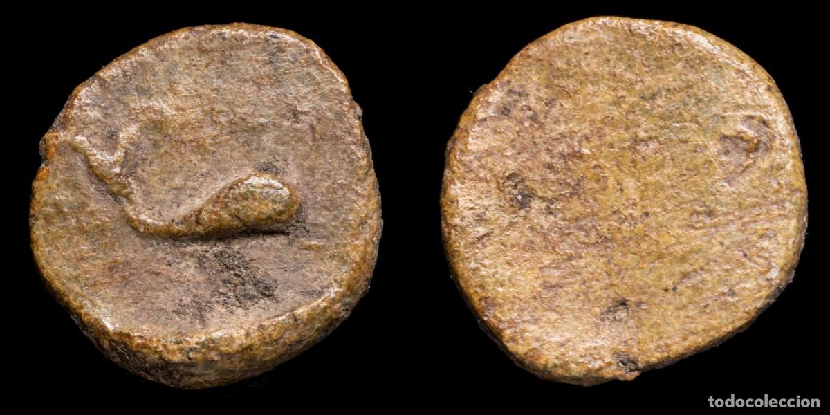 Monedas ib&eacute;ricas: Coin shaped Lead, Uncertain - 14 mm / 2,86 gr.
