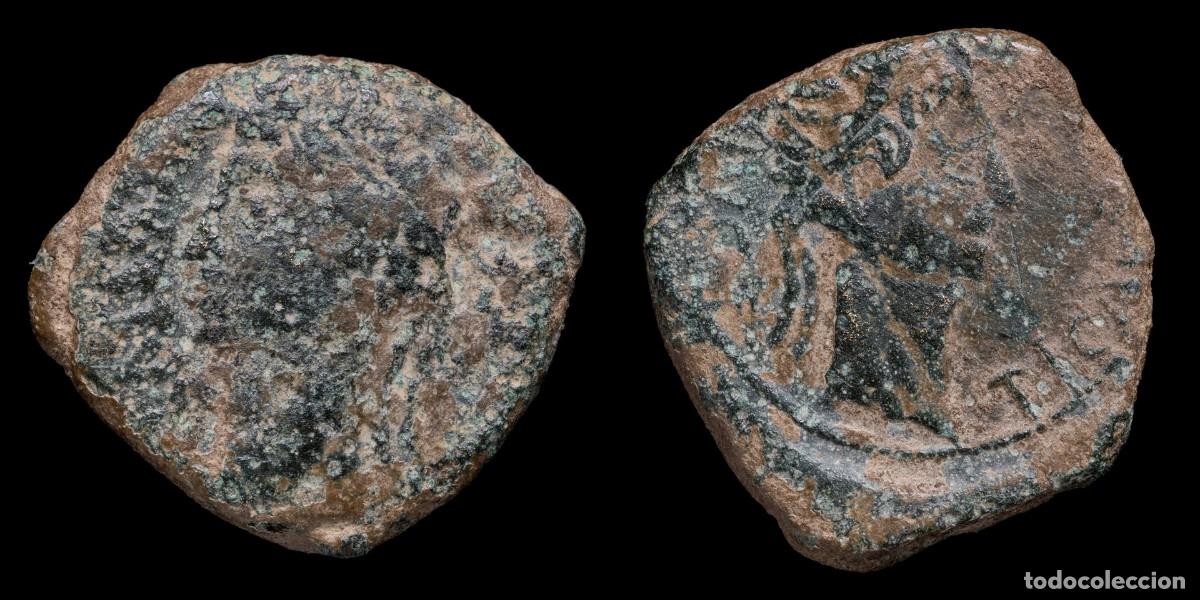 Monedas ib&eacute;ricas: Caesar Augusta (Zaragoza) Augusto Ae Semis - 22 mm / 7.13 gr.
