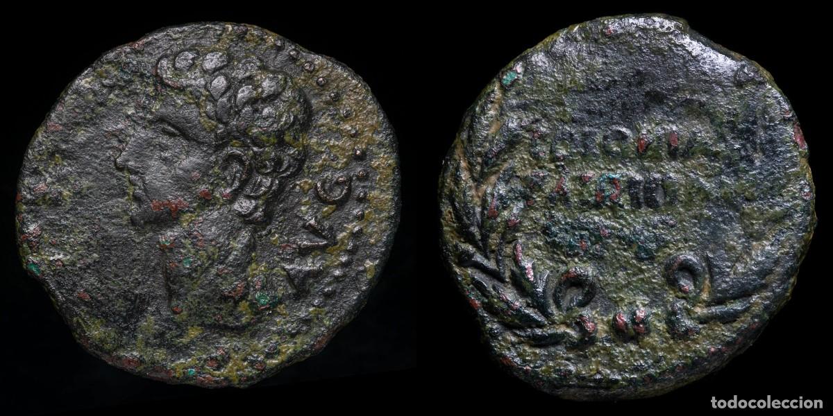 Monedas ib&eacute;ricas: Ancient Hispania - Augustus As, Colonia Patricia (Cordoba) - 26 mm / 9,55 gr.