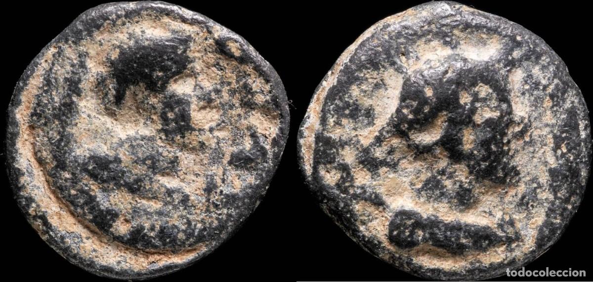 Monnaies ib&eacute;riques: Ancient Hispania - Plomo Monetiforme, mining Series - 15 mm / 4.03 gr.