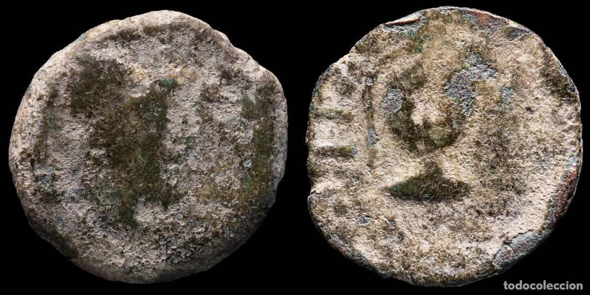 Monedas ib&eacute;ricas: Ancient Hispania - Malaca Ae As (Malaga) - 24 mm / 10,61 gr.