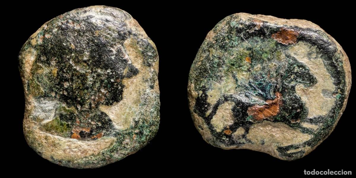Monedas ib&eacute;ricas: Ancient - Sisapo (Ciudad Real) Ae Semis - 21 mm / 9.16 gr.