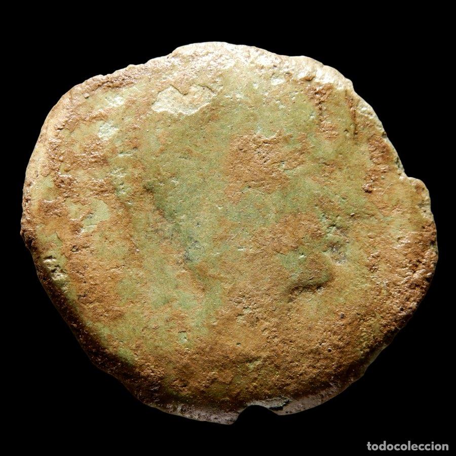 Monedas ib&eacute;ricas: CASTULO (Cazlona, Ja&eacute;n). As, 150 - 80 a.C. - Esfinge. A191-M