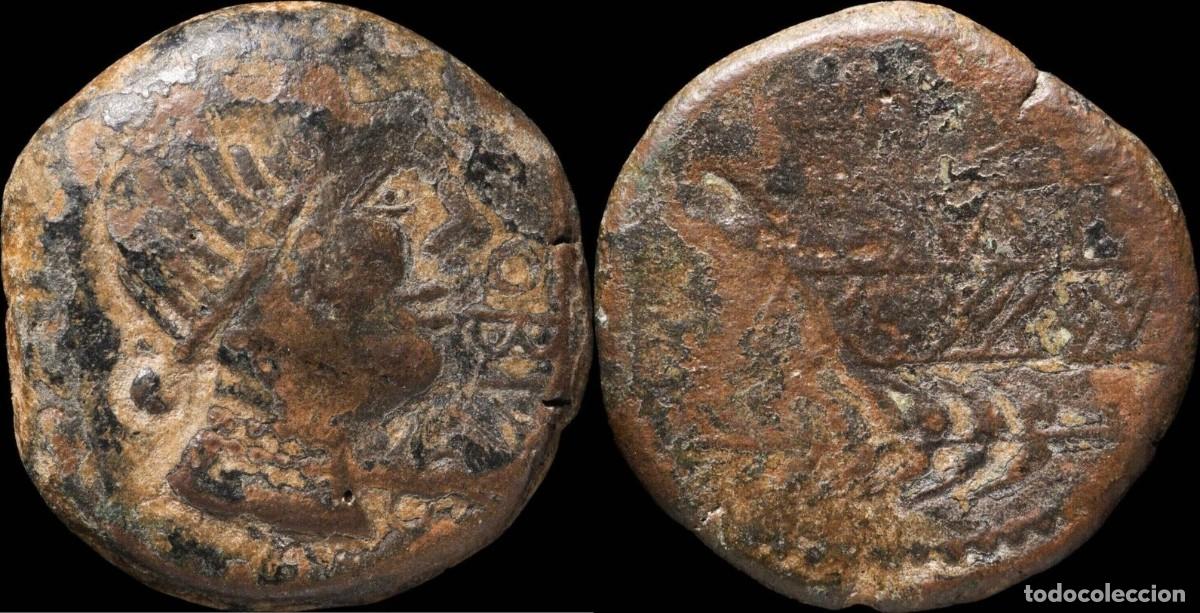 Moedas ib&eacute;ricas: Ancient Hispania - Obulco, Porcuna (Jaen) Ae As - 28 mm / 17.57 gr