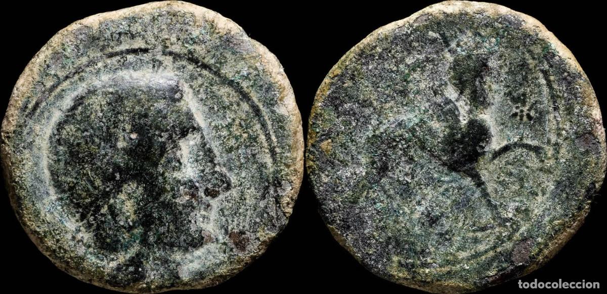 Moedas ib&eacute;ricas: Ancient Hispania - Castulo - (Ja&eacute;n) Ae As - 29 mm / 15.96 gr.