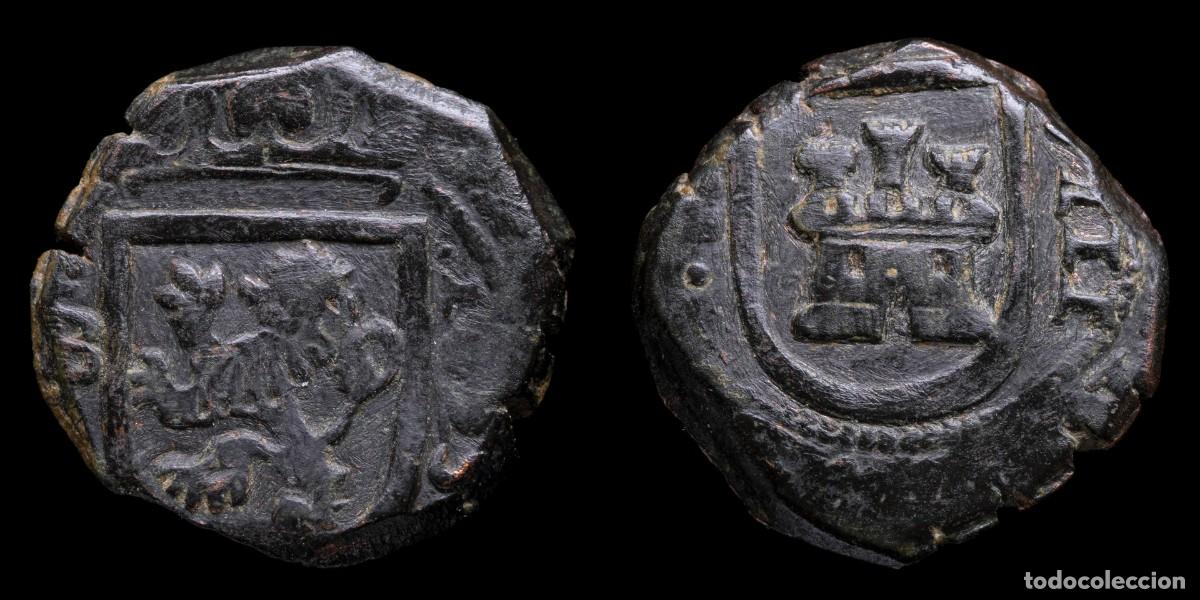 Monedas ib&eacute;ricas: 1625, 8 Maravedis Philips IV, Burgos Mint (Hammered) - 21 mm / 5,41gr.