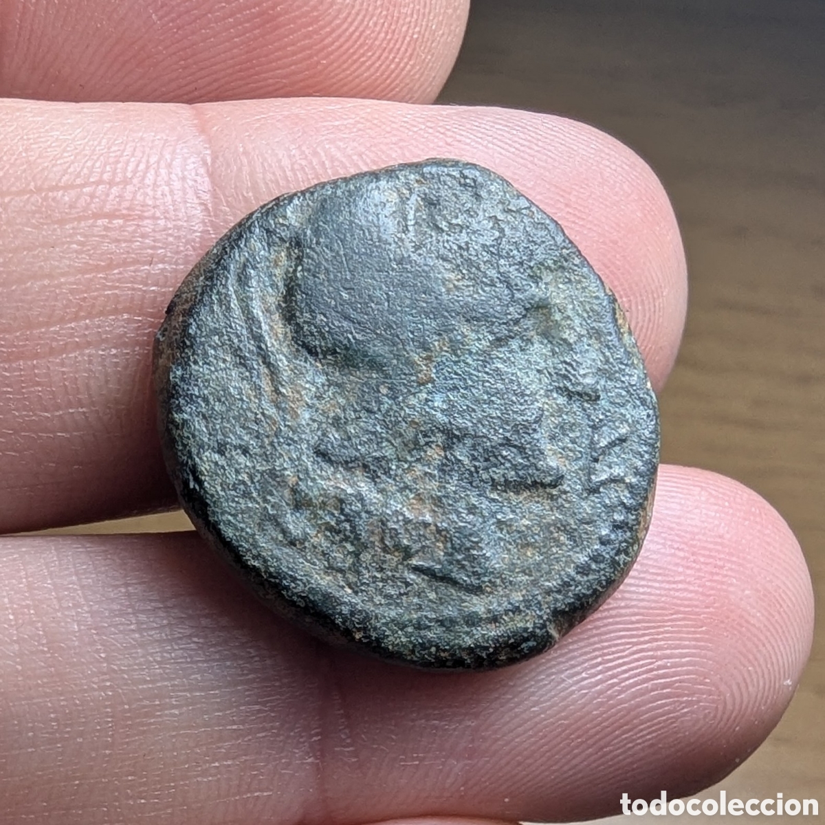 Monedas ib&eacute;ricas: As &iacute;bero Untikesken / Unticescen 130-90 a.C.