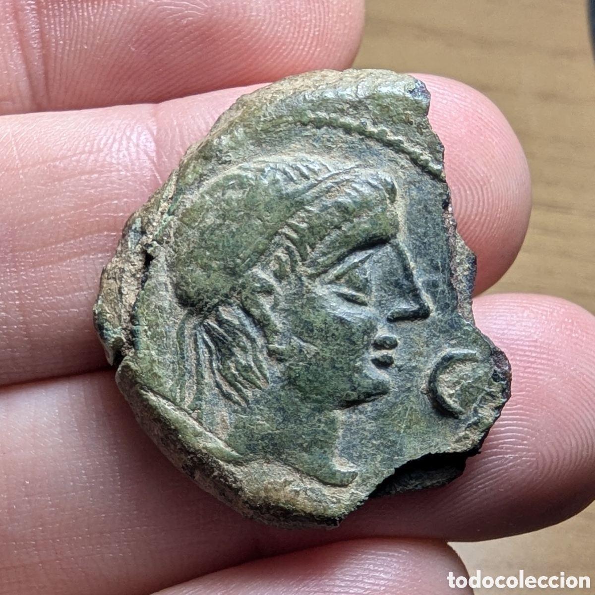 Monedas ib&eacute;ricas: As &iacute;bero Castulo 120-80 a.C.