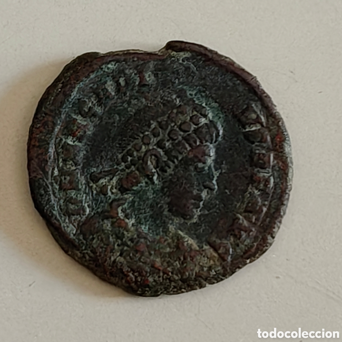 Monedas ib&eacute;ricas: Lote de 9 monedas romanas bronce - Foto 2