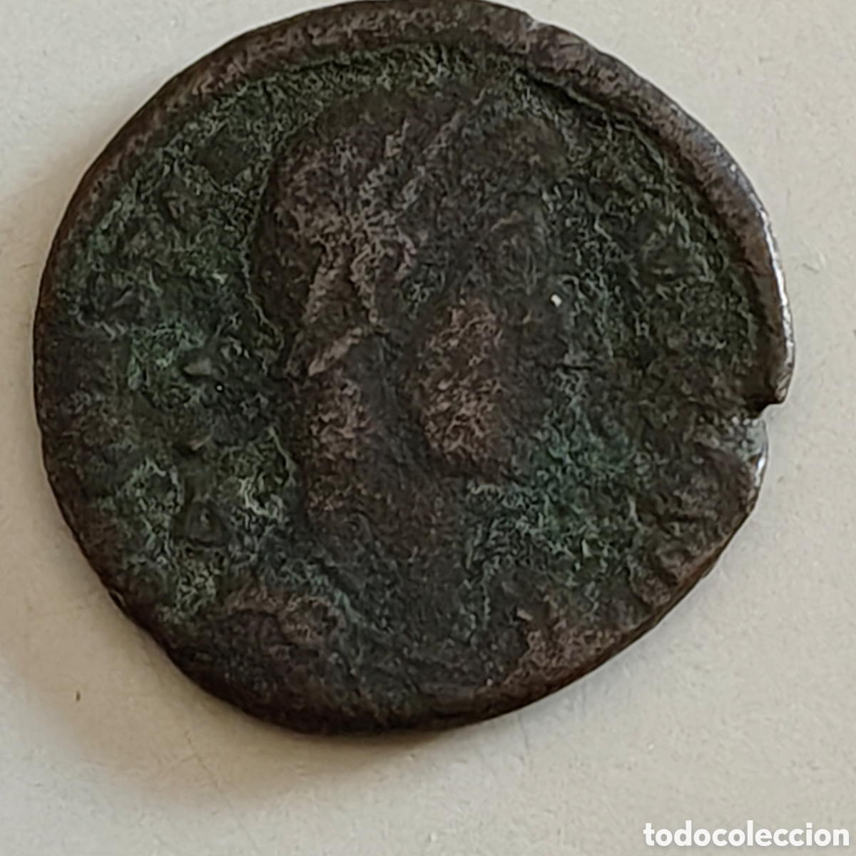 Monedas ib&eacute;ricas: Lote de 9 monedas romanas bronce - Foto 4