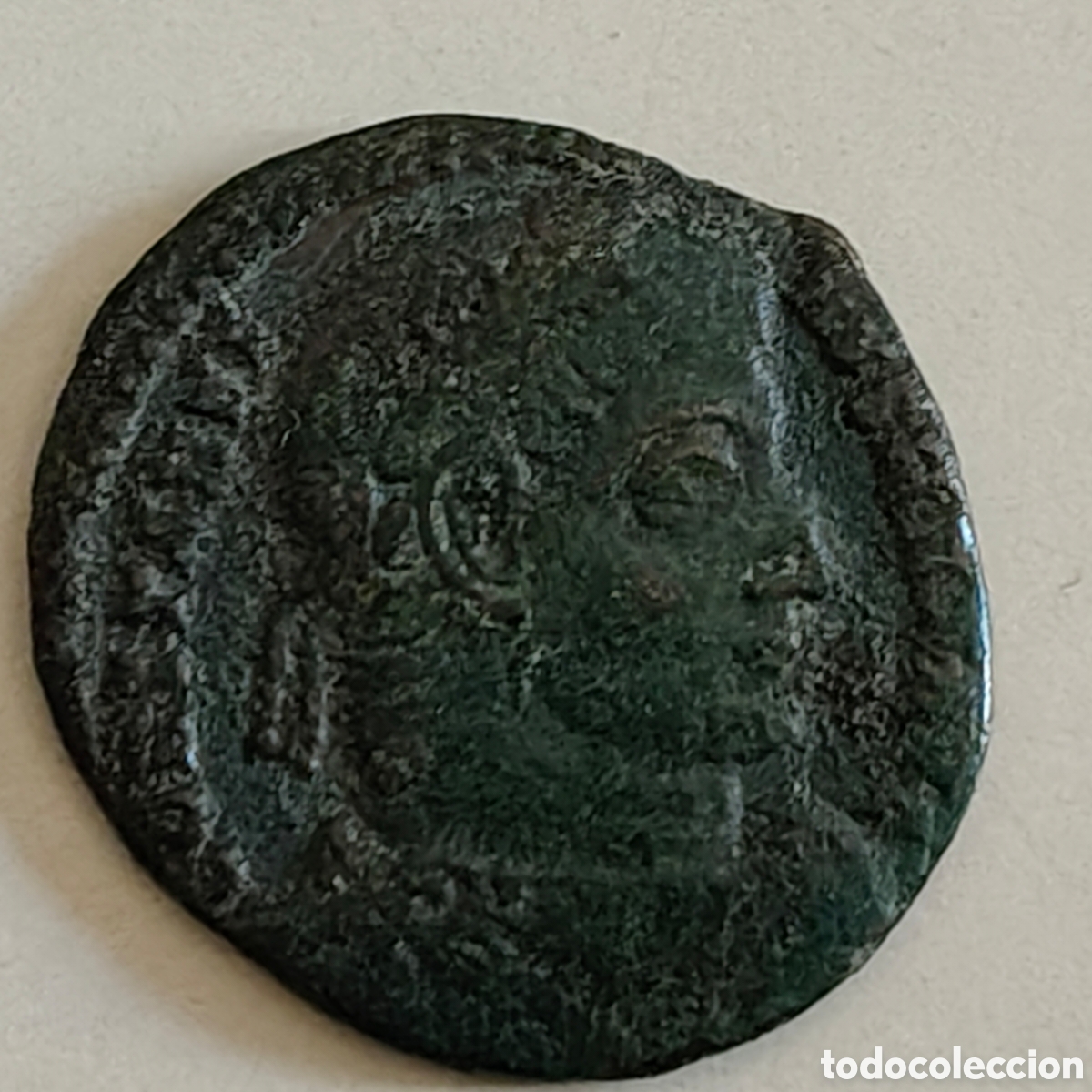 Monedas ib&eacute;ricas: Lote de 9 monedas romanas bronce - Foto 6
