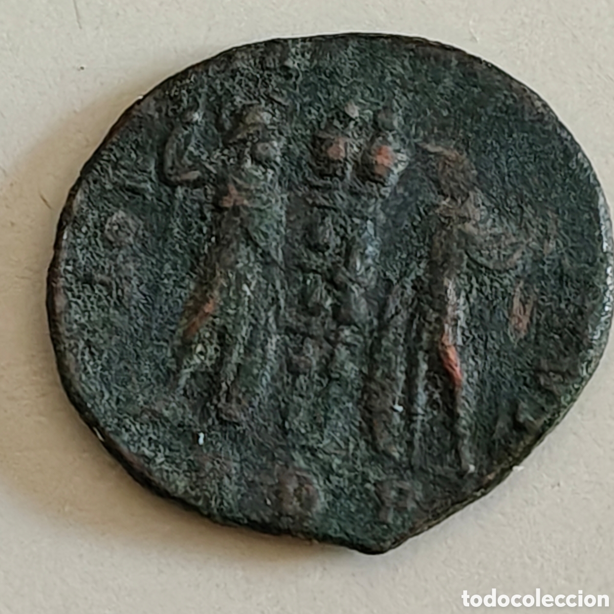 Monedas ib&eacute;ricas: Lote de 9 monedas romanas bronce - Foto 7