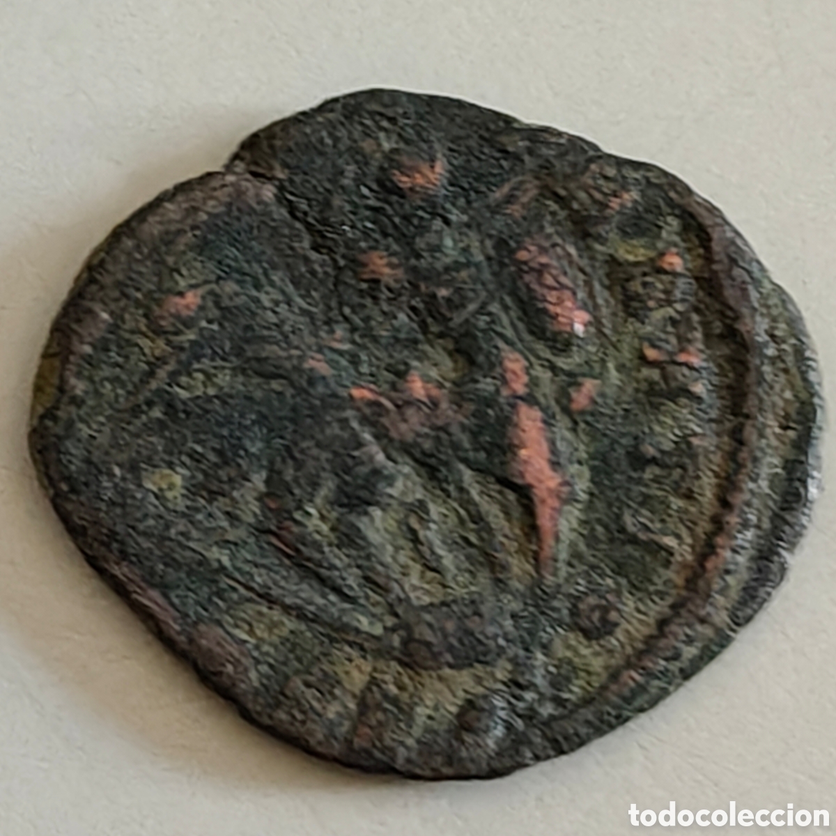 Monedas ib&eacute;ricas: Lote de 9 monedas romanas bronce - Foto 13