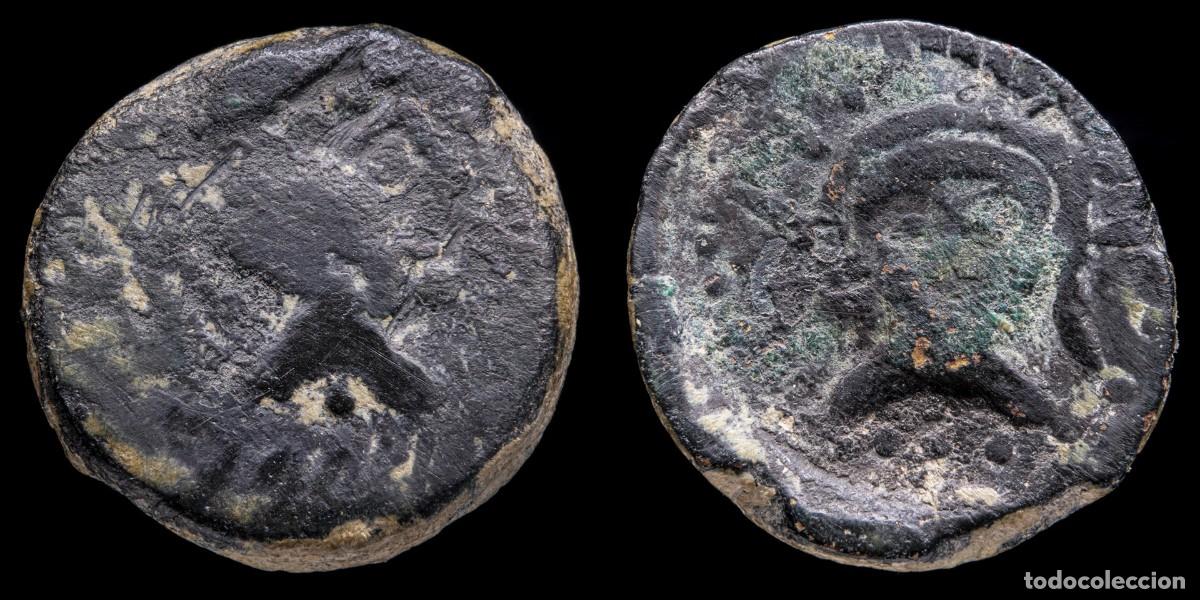 Monedas ib&eacute;ricas: Ancient Hispania - Malaca (Malaga) Ae As - 24 mm / 13,29 gr.