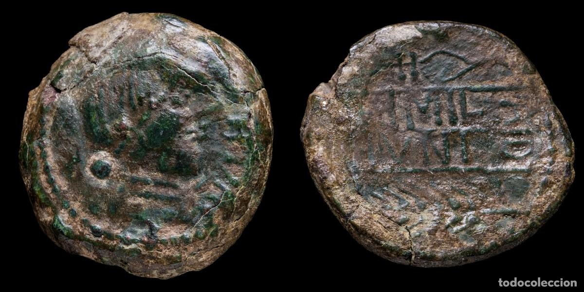 Monedas ib&eacute;ricas: Ancient Hispania - Obulco, Porcuna (Jaen) Ae As - 29 mm / 19,53 gr.