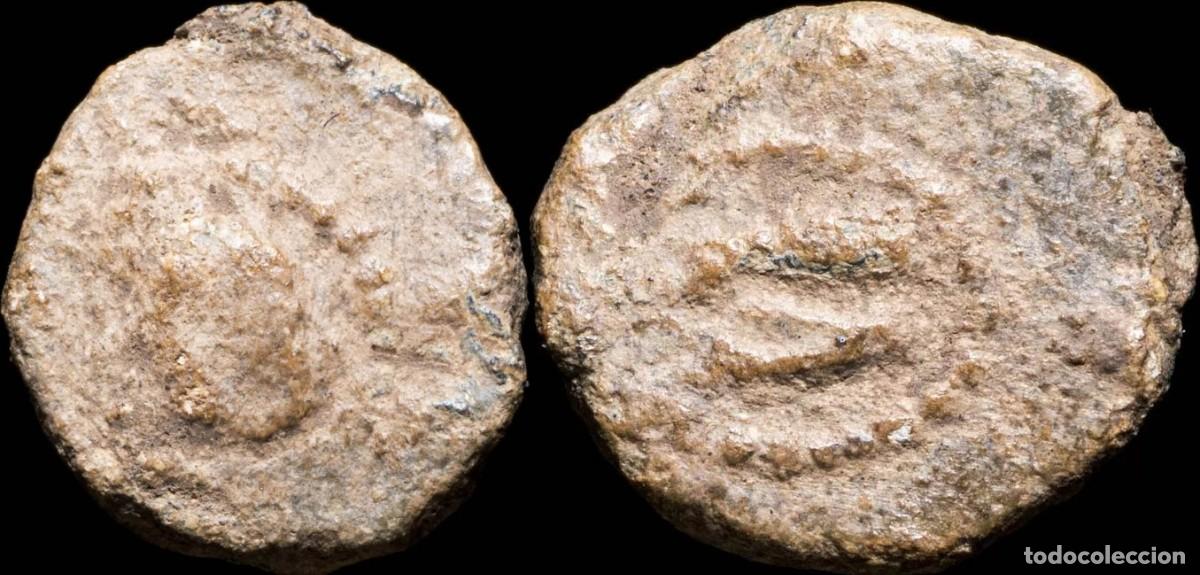 Iberische M&uuml;nzen: Ancient Hispania - Plomo Monetiforme, mining Series - 13 mm / 2.24 gr.