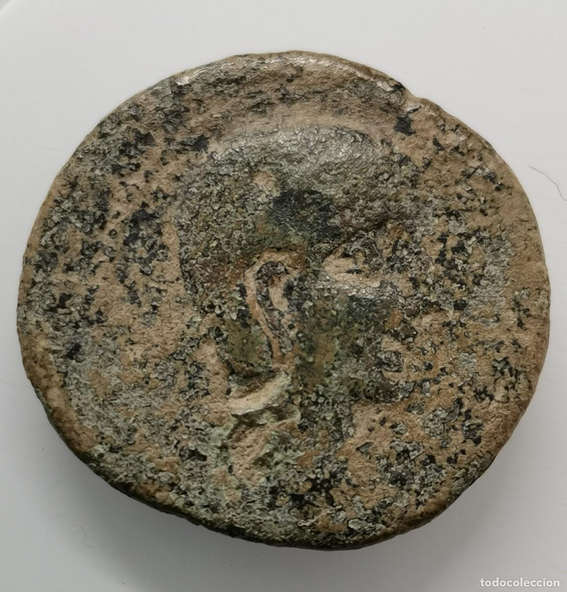Monedas ib&eacute;ricas: C&Aacute;STULO - CAZLONA (Ja&eacute;n) - AS - (180-150 a.C.) - ESFINGE.