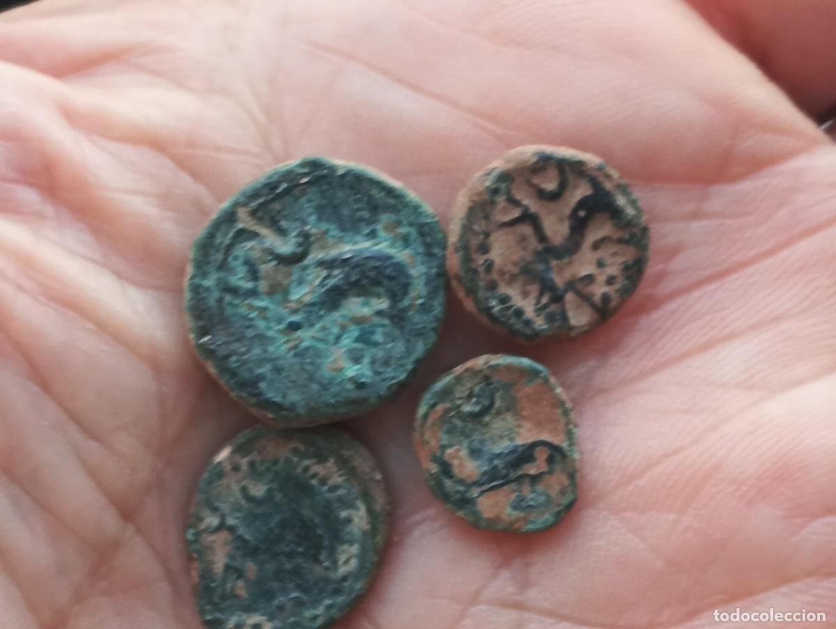 Monedas ib&eacute;ricas: Lote de sextantes y cuadrantes de Arse Sagunto
