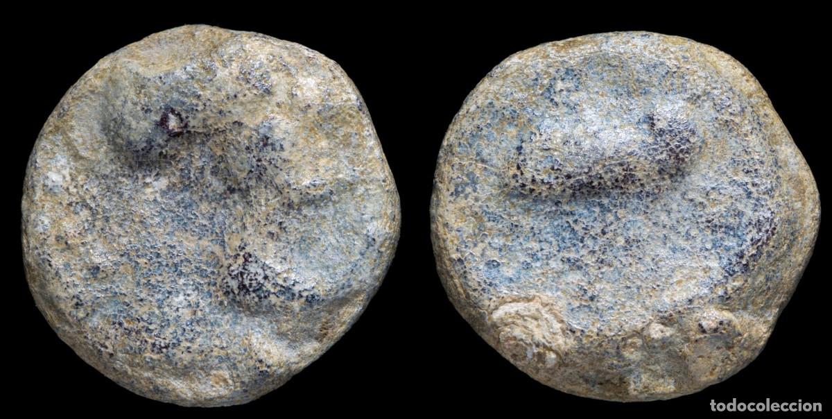 Monedas ib&eacute;ricas: Ancient Hispania - Lead Monetiforme, mining Series - 16 mm / 4.21 gr.