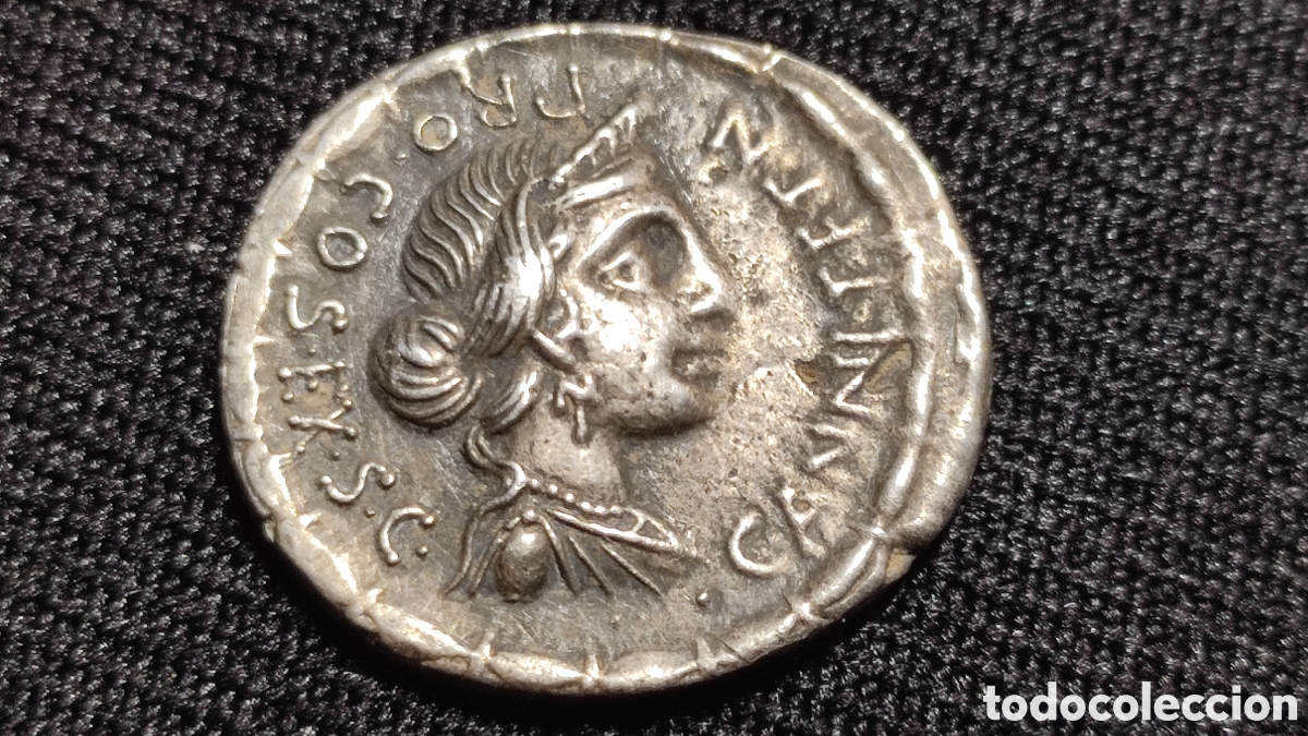 Monedas ib&eacute;ricas: Rep&uacute;blica Romana C. ANNIUS TFTN y L. FABIUS LF HISPANIENSIS. Denario (82-81 a. C.). 366/2a. (3,49 g-