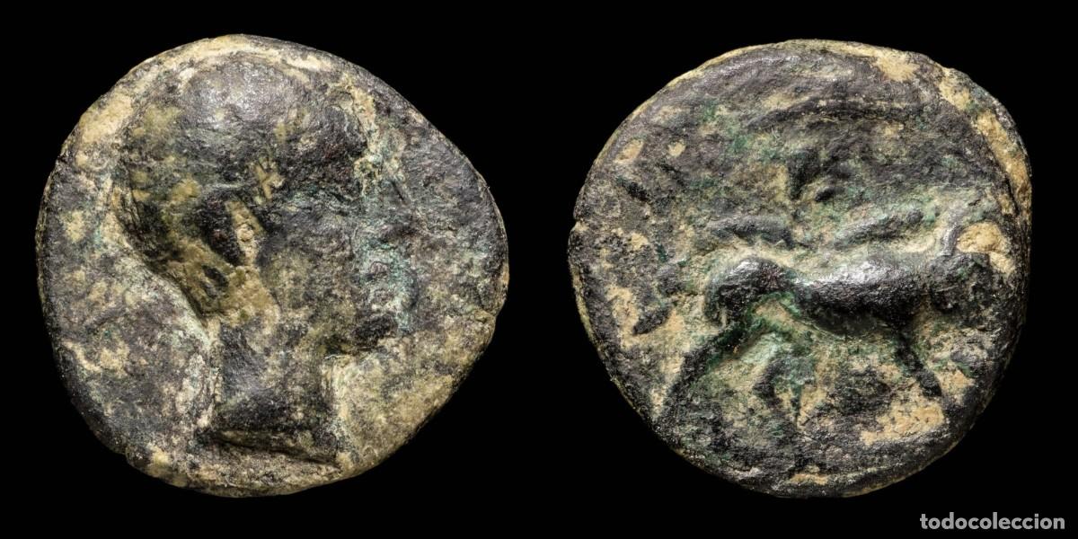 Monedas ib&eacute;ricas: Ancient Hispania - Castulo, Cazlona (Jaen), Ae Quadrans - 16 mm / 3.49 gr.
