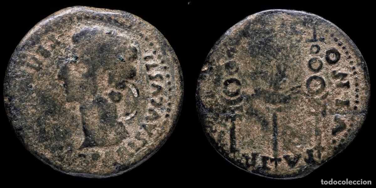 Monedas ib&eacute;ricas: Ancient Hispania - Augustus Dupondius Colonia Patricia - 31 mm / 17,99 gr.
