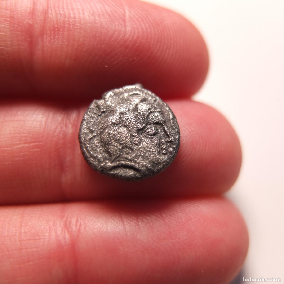 Monedas ib&eacute;ricas: Moneda / Santones / Galia / Dracma / Aquitania / Saintes /drachme aux m&egrave;ches aquitaniques