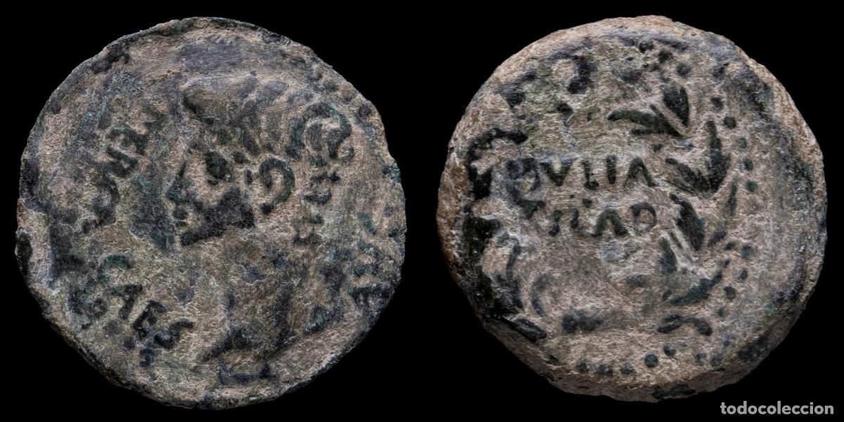 Monedas ib&eacute;ricas: Ancient Hispania - Julia Traducta, Algeciras (Cadiz) Ae As - 24 mm / 10,08 gr.