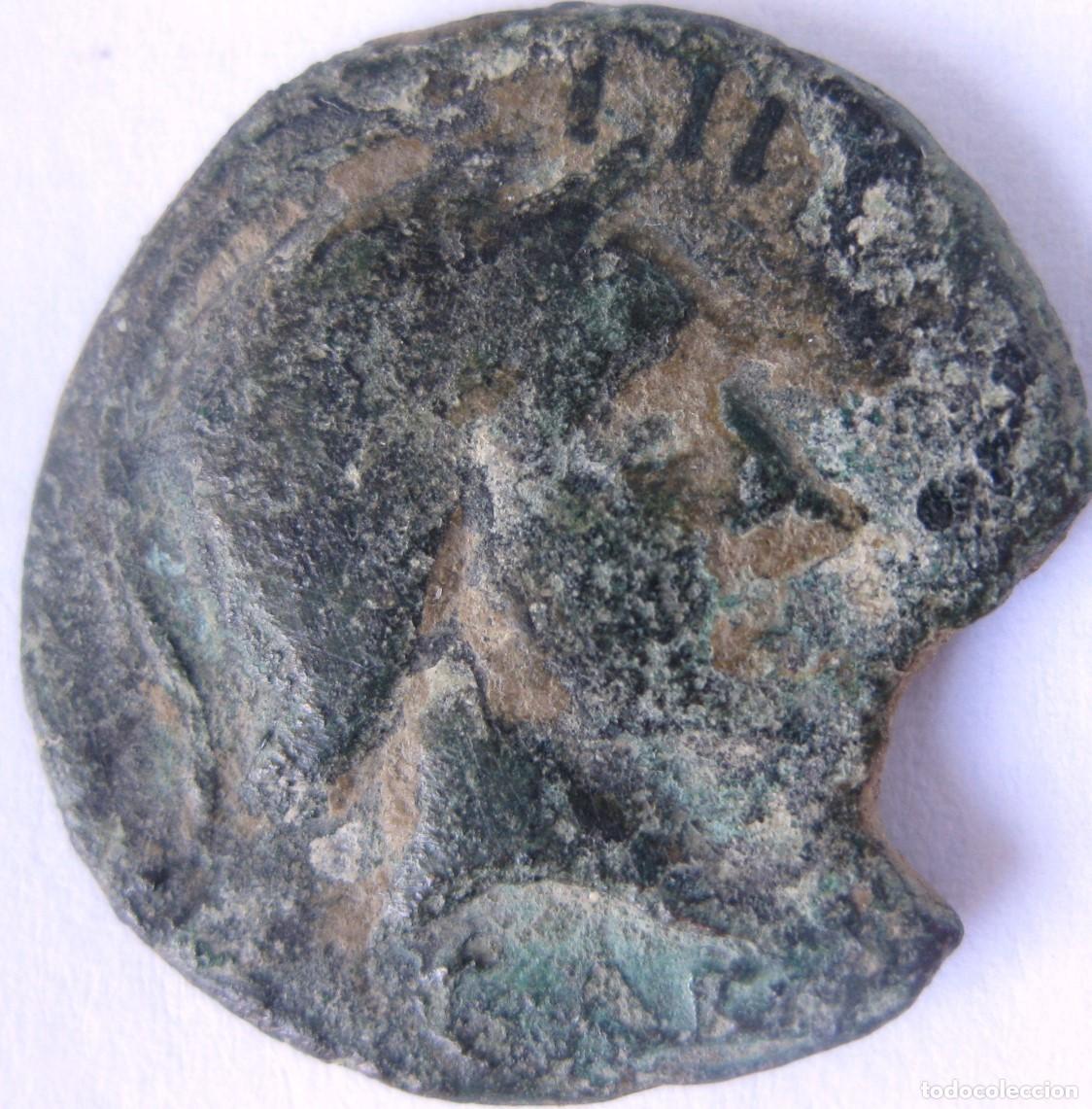 Monnaies ib&eacute;riques: MONEDAS ANTIGUAS: AS de ONUBA (Huelva, 50 a&ntilde;os a.C.) 5,35 gr. &iexcl;&iexcl;RARA!! Ver descripci&oacute;n y fotos.