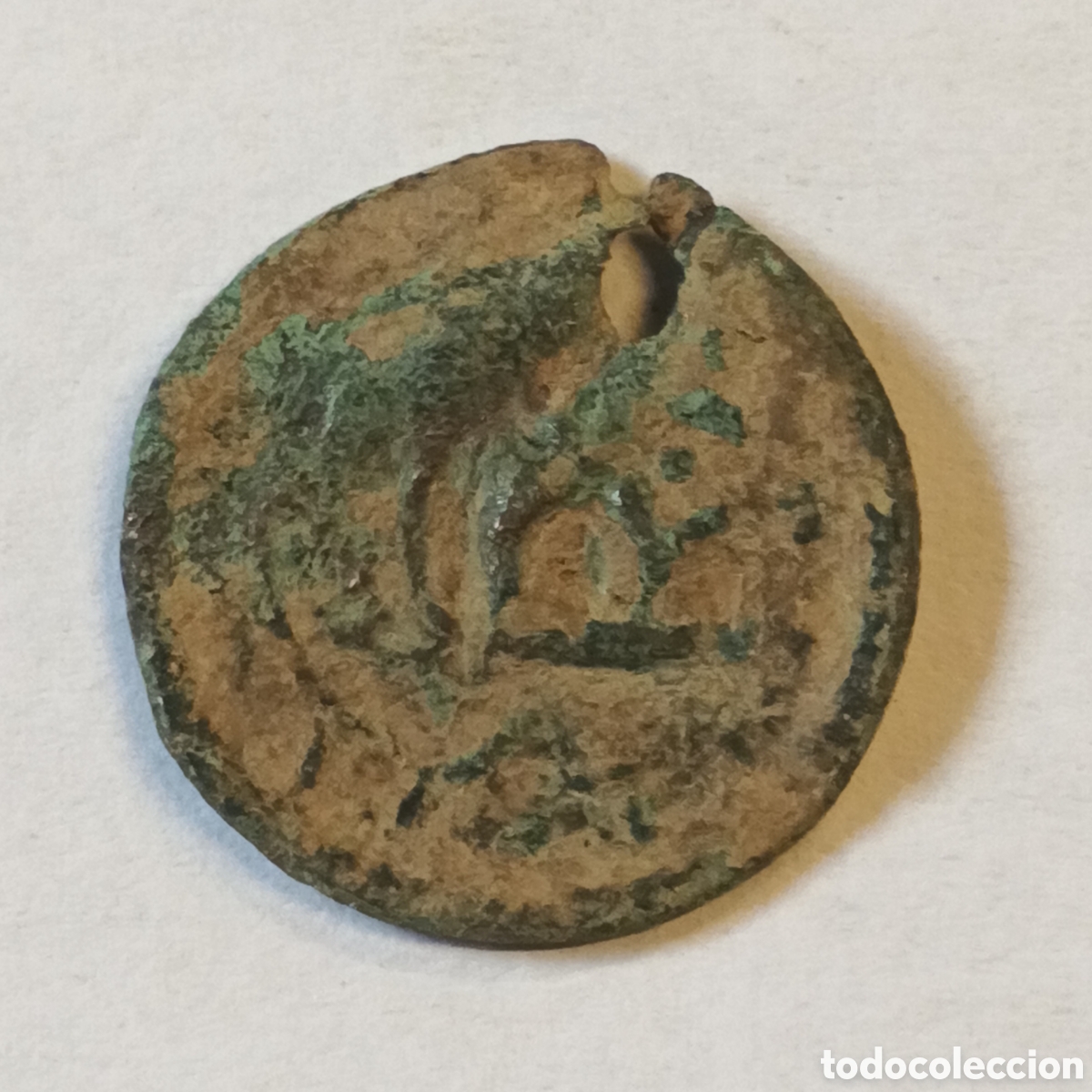Monedas ib&eacute;ricas: MONEDA DE BRONCE &Iacute;BERO-ROMANA s. XVII - Foto 2