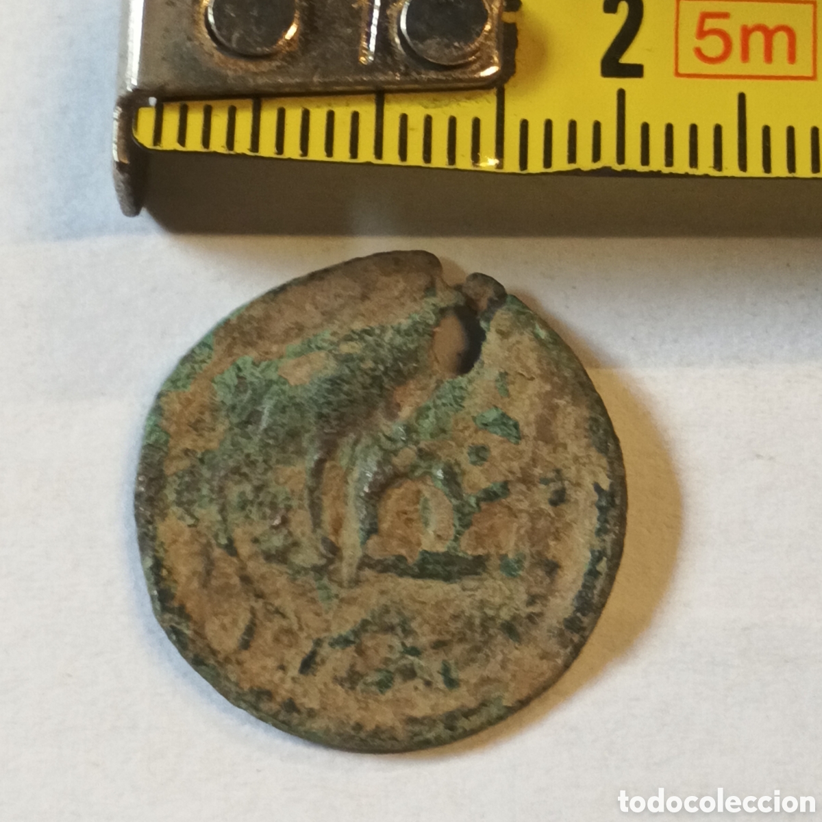 Monedas ib&eacute;ricas: MONEDA DE BRONCE &Iacute;BERO-ROMANA s. XVII - Foto 3