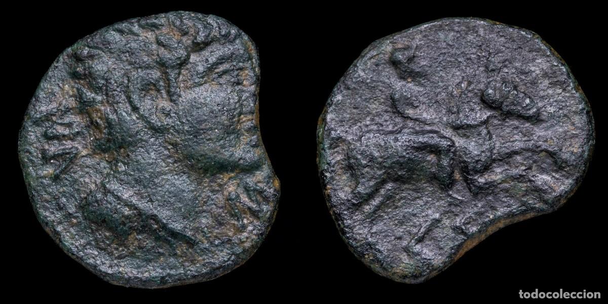 Monedas ib&eacute;ricas: Ancient Hispania - Kese Tarraco (Tarragona) Ae Semis - 22 mm / 5,69 gr.