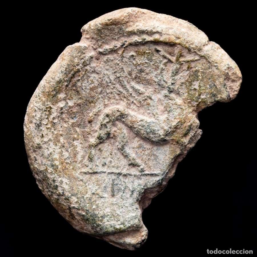 Monedas ib&eacute;ricas: Castulo (Linares, Ja&eacute;n) As, 180-150 aC. Esfinge (712)