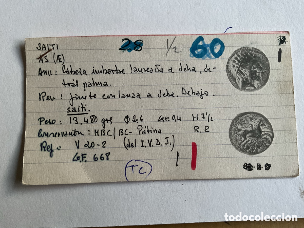 Monedas ib&eacute;ricas: AS SAITI. Moneda ib&eacute;rica - Foto 3