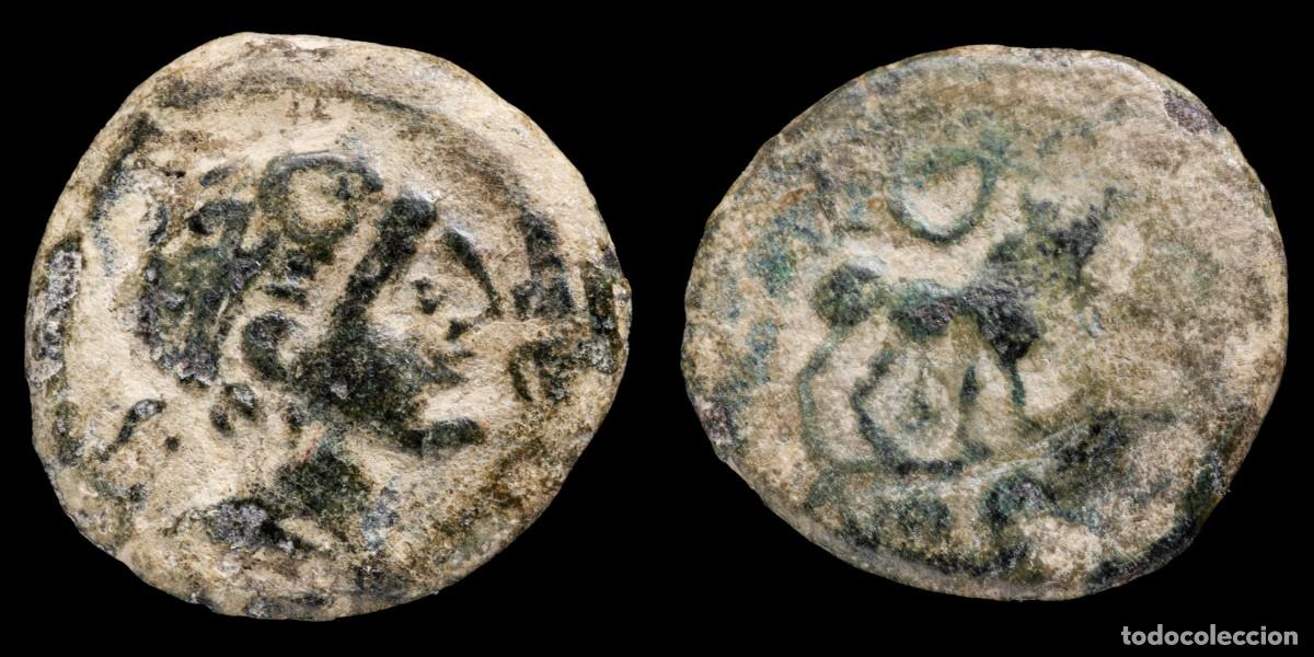 Monedas ib&eacute;ricas: Ancient Hispania - Castulo - (Ja&eacute;n) Ae Semis - 19 mm / 4,98 gr.