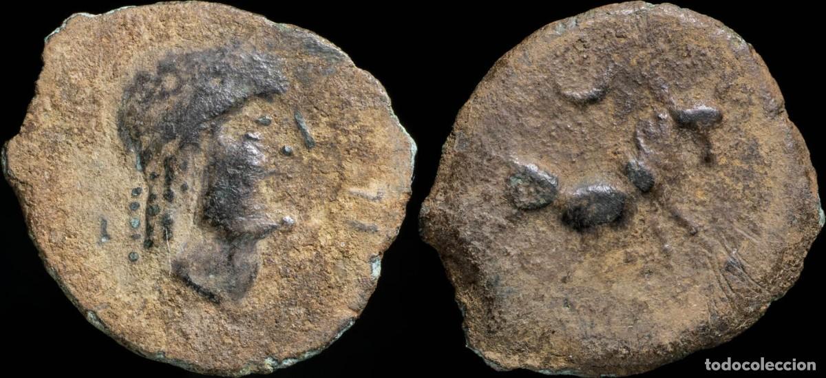 Monedas ib&eacute;ricas: Ancient Hispania - Castulo, Cazlona (Jaen), Ae Quadrans - 22 mm / 3.62 gr.