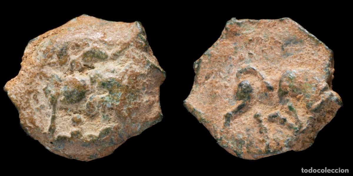 Monedas ib&eacute;ricas: Ancient Hispania - 1/8 Calco Ebusus (Ibiza) - 10 mm / 1,25 gr.