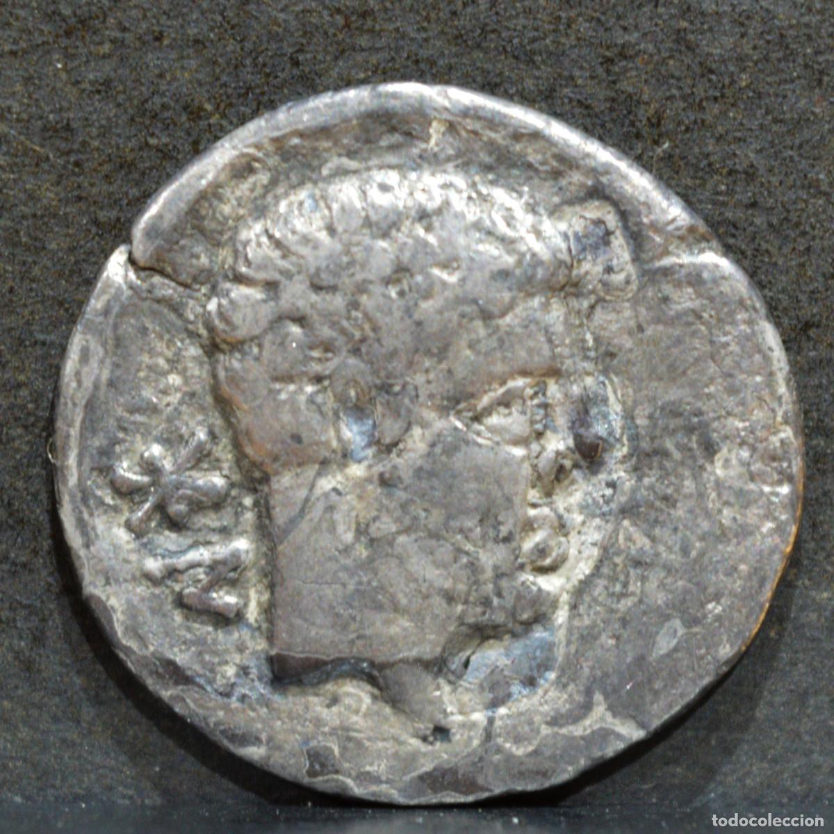 Monedas ib&eacute;ricas: DENARIO IB&Eacute;RICO DE BOLSKAN HUESCA PLATA ESPA&Ntilde;A