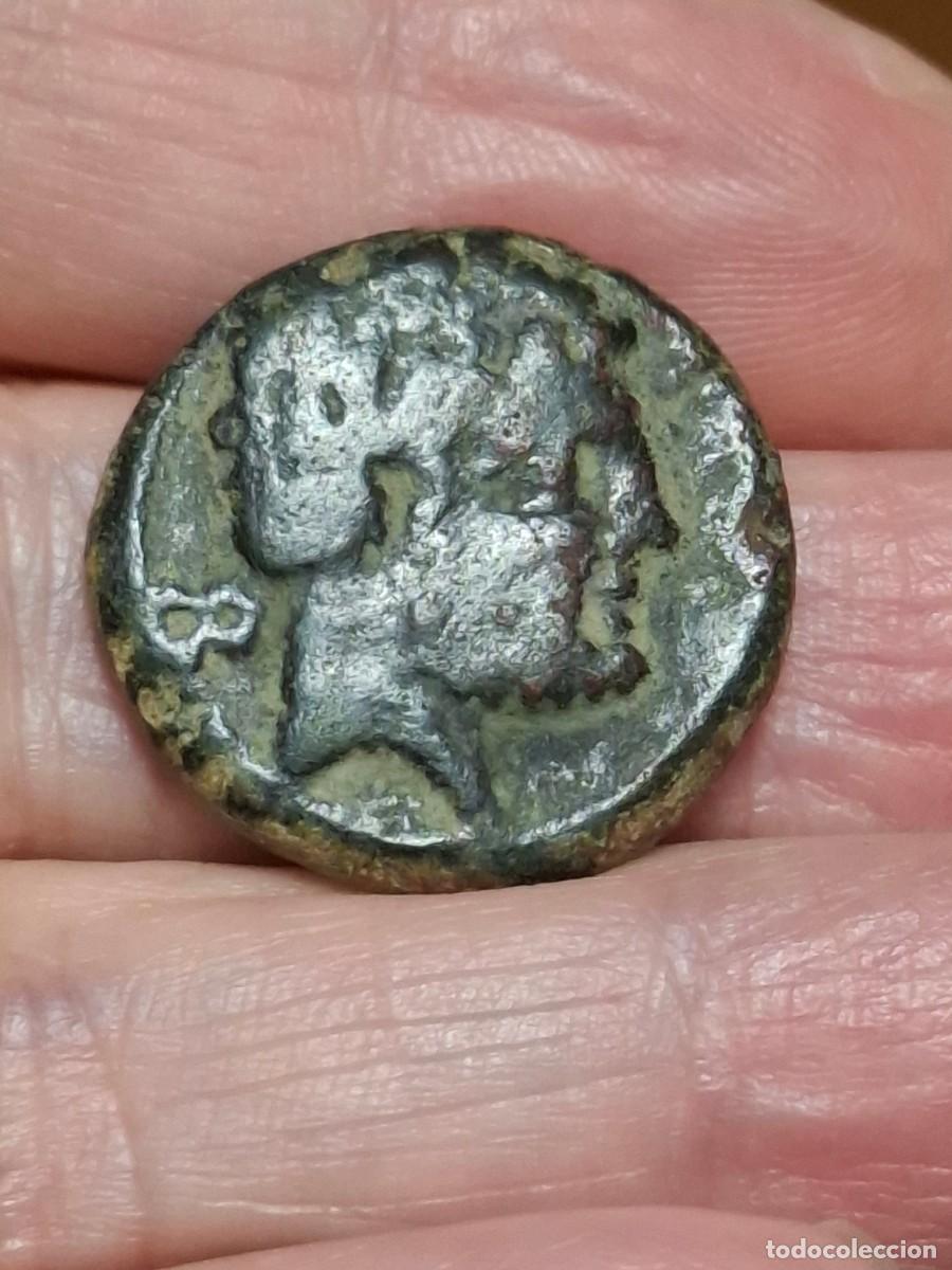 Moedas ib&eacute;ricas: MONEDA DE UN AS DE BELIKIUN (BELCHITE, ZARAGOZA)