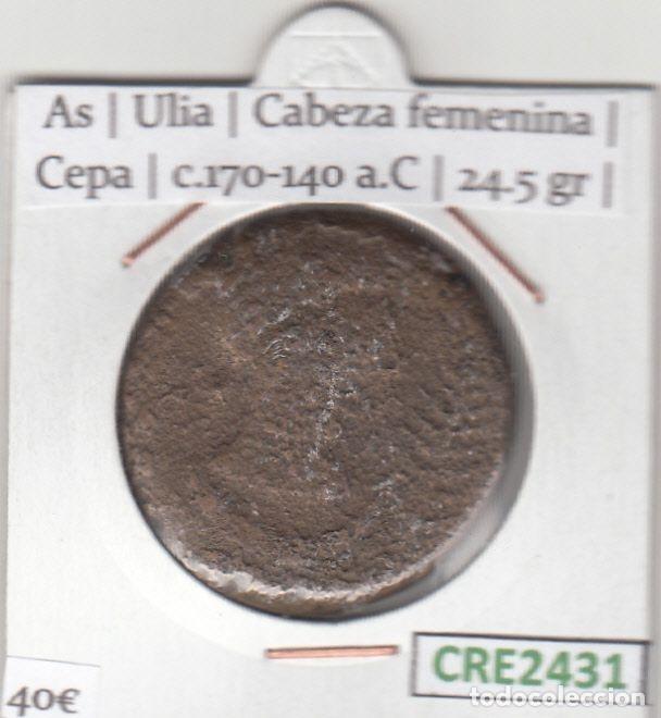 Monedas ib&eacute;ricas: CRE2431 MONEDA IBERA AS ULIA - Foto 1