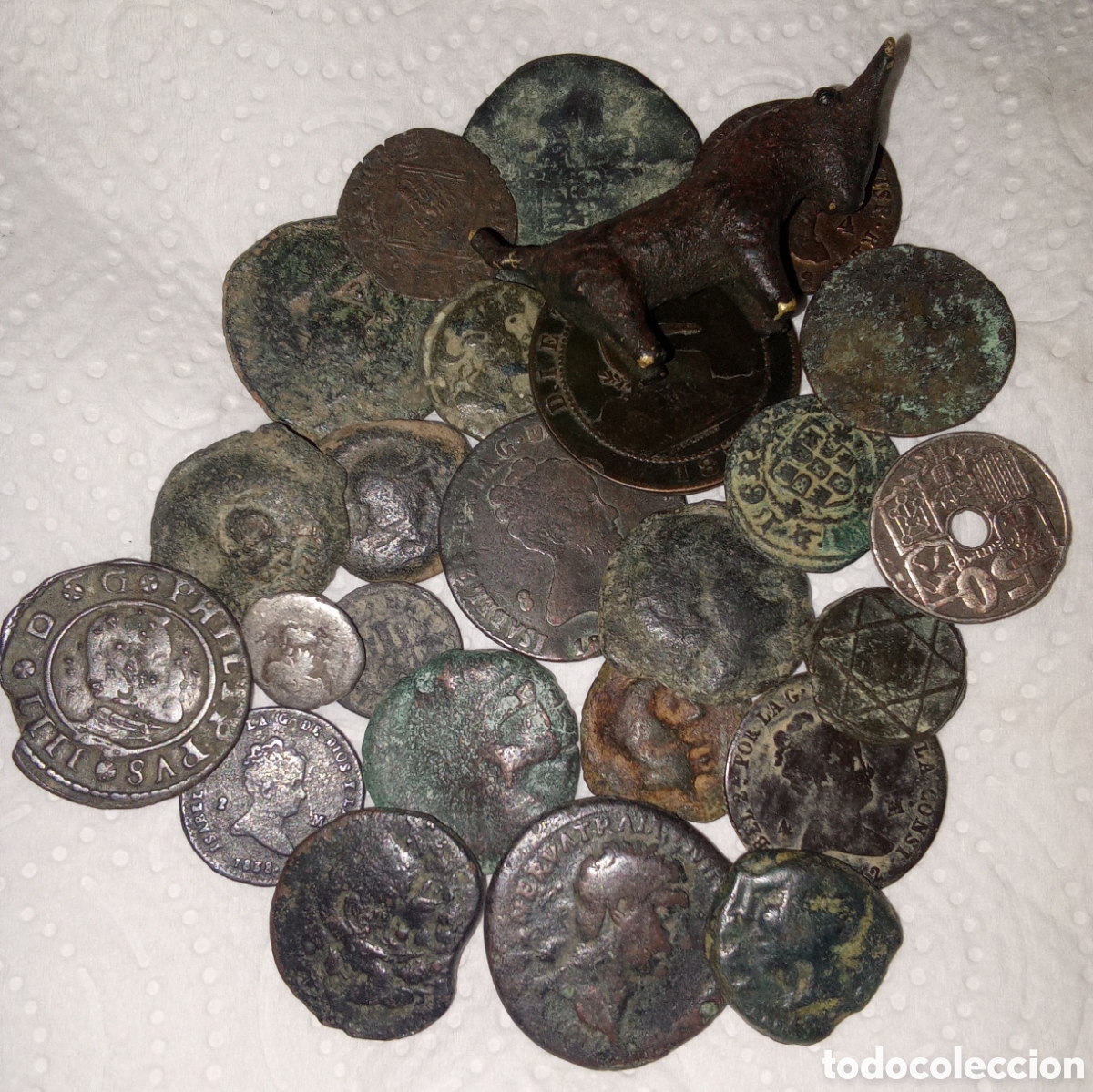 Monedas ib&eacute;ricas: LOTE DE MONEDAS VARIADAS
