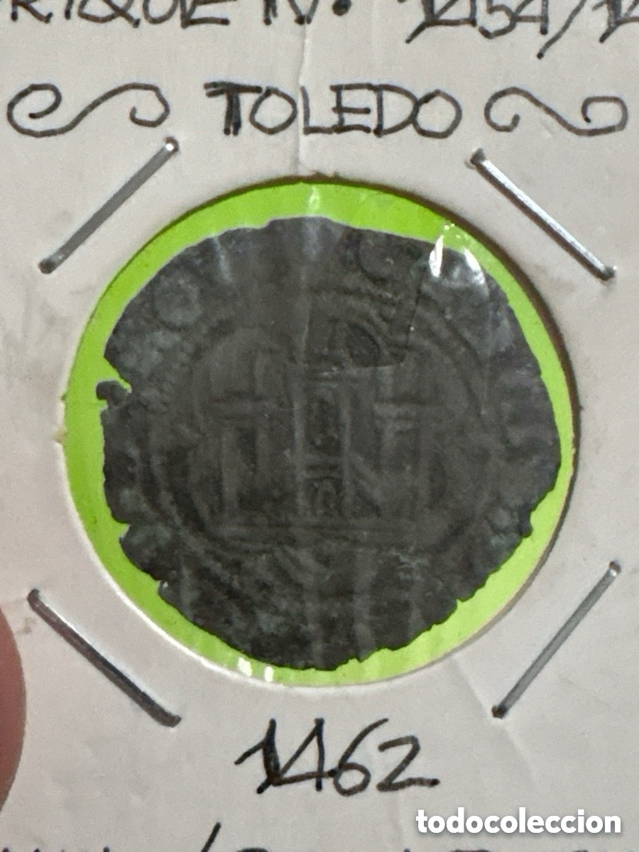 Monedas ib&eacute;ricas: Moneda Blanca de Toledo 1462 Enrique IV (A3)