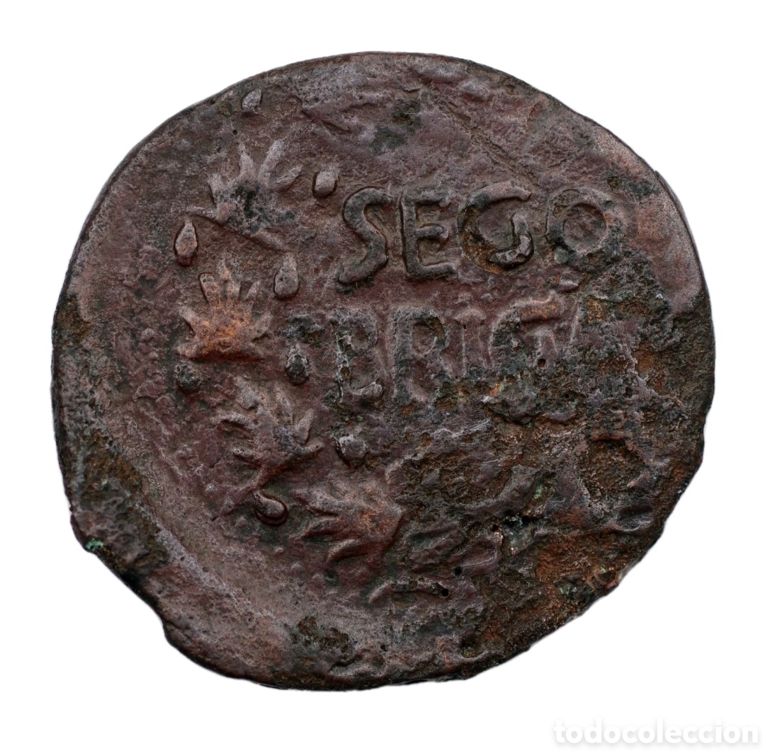 Monedas ib&eacute;ricas: AS TIBERIO SEGOBRIGA (SAELICES, CUENCA)