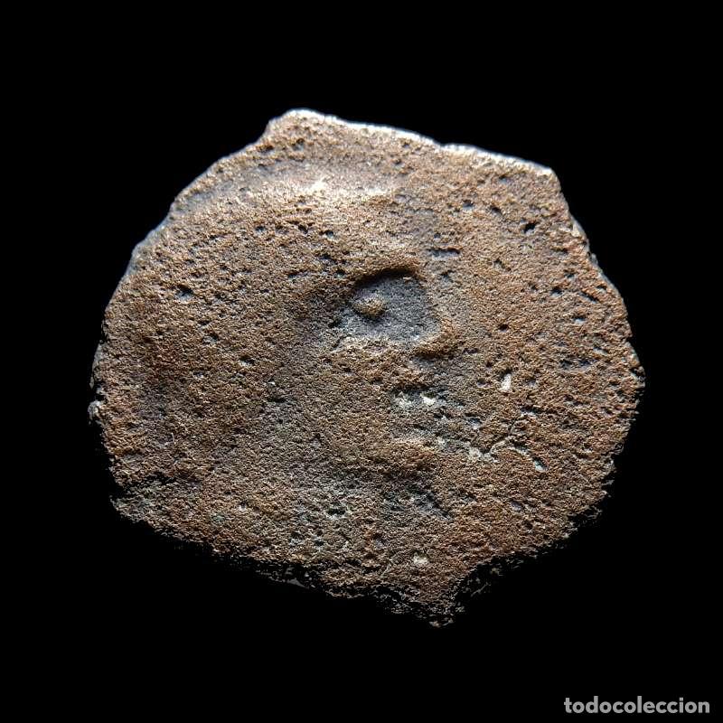Monedas ib&eacute;ricas: Hispania AE semis Castulo (Linares, Ja&eacute;n). 412-F-L