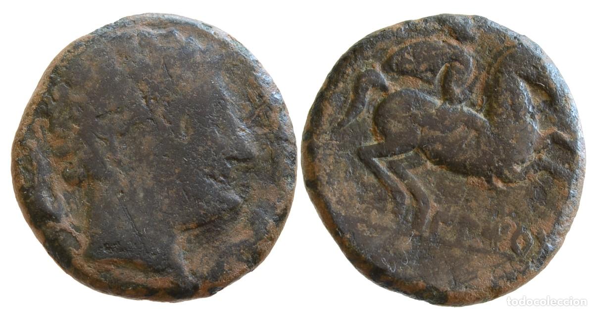 Monedas ib&eacute;ricas: ILTIRTA AS UNCIAL HISPANIA ANTIGUA