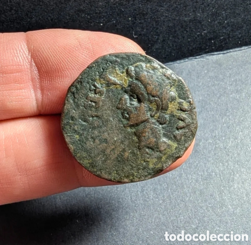 Monedas ib&eacute;ricas: As hispano-romano Colonia Patricia 19 a.C.-14 d.C. Augusto